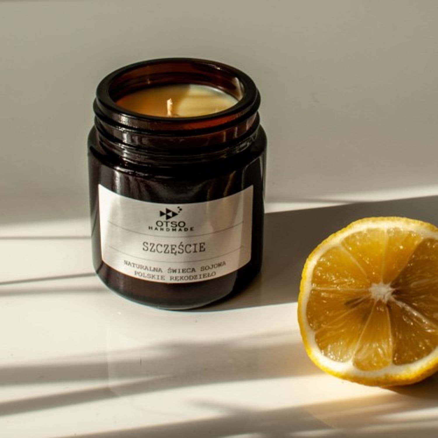 Świeca sojowa SZCZĘŚCIE - naturalna świeca sojowa zapachowa 120 ml