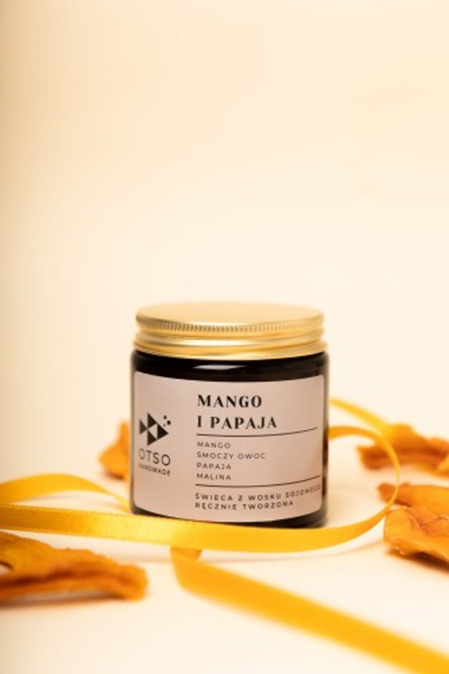 Świeca sojowa MANGO I PAPAYA - świeca sojowa zapachowa 120 ml