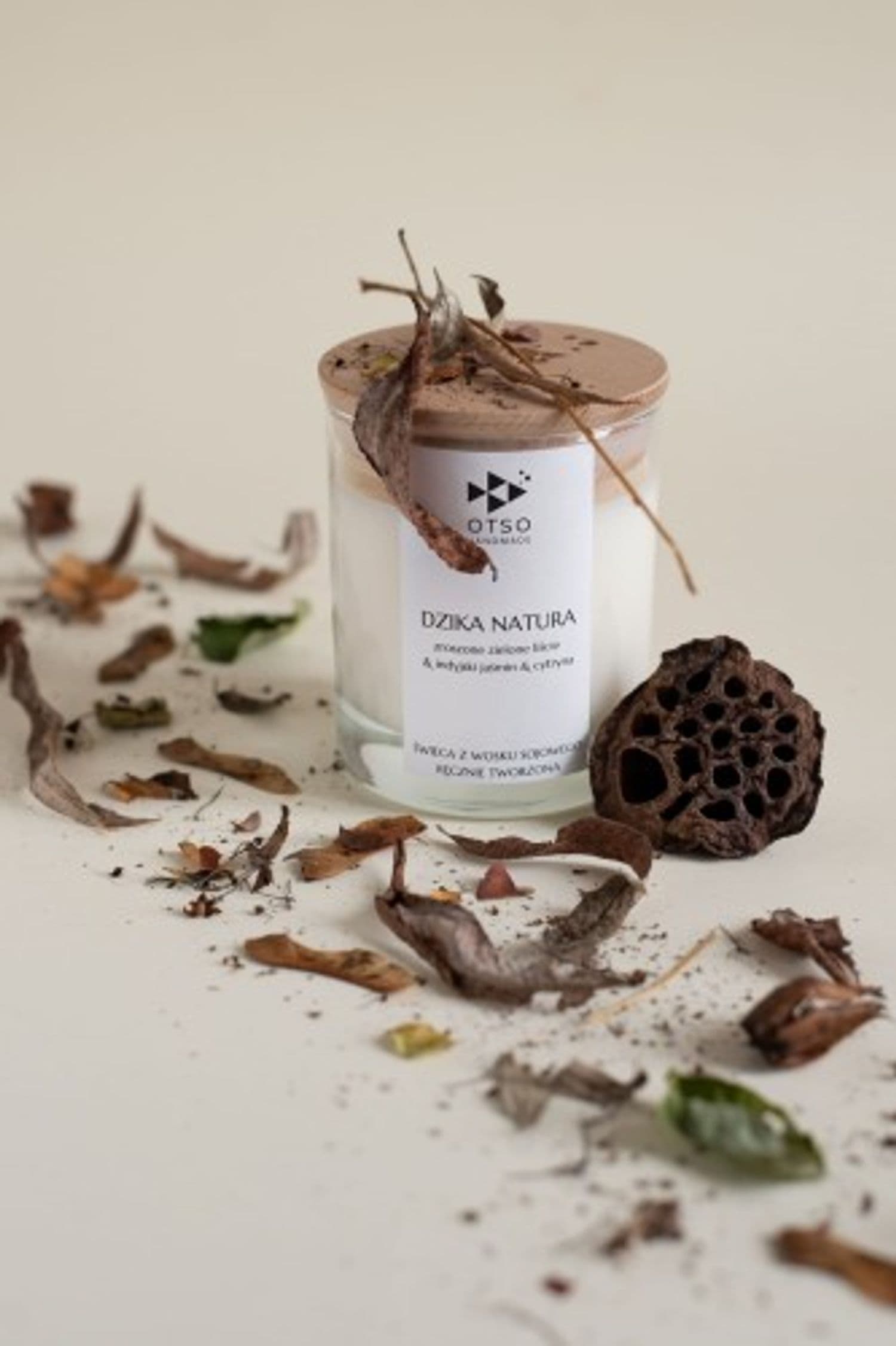 Świeca sojowa DZIKA NATURA - świeca sojowa zapachowa 250 ml